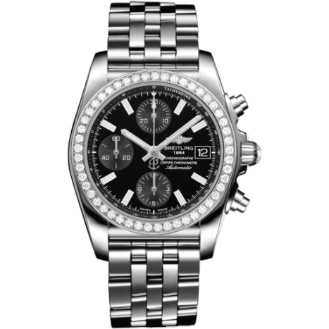 Chronomat 38 SleekT Stainless Steel / Diamond / Black / Bracelet