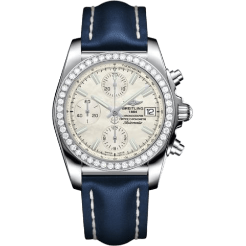 Chronomat 38 SleekT Stainless Steel / Diamond / MOP / Calf