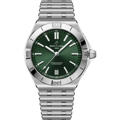 Chronomat B31 40 Stainless Steel / Green / Rouleaux