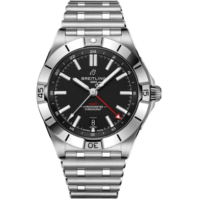 Chronomat 40 GMT Stainless Steel / Black / Rouleaux