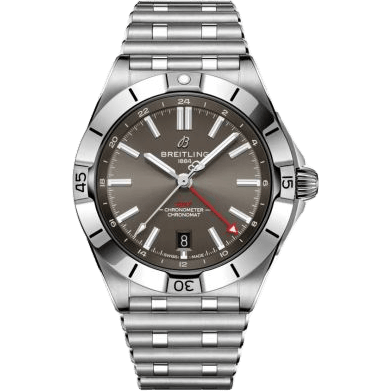 Chronomat 40 GMT Stainless Steel / Grey / Rouleaux