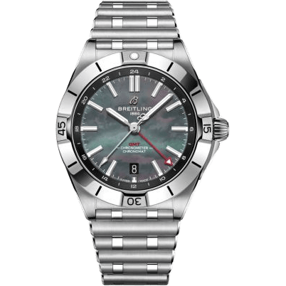 Chronomat 40 GMT Stainless Steel / Black MOP / Japan