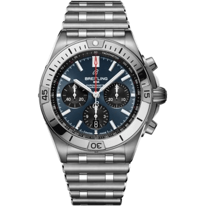 Chronomat B01 42 Stainless Steel / Blue / Rouleaux