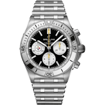 Chronomat B01 42 NFL Pittsburgh Steelers / Rouleaux