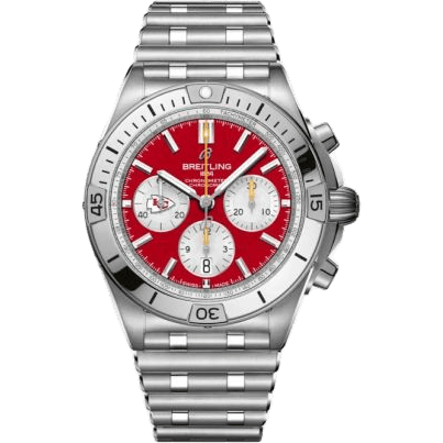 Chronomat B01 42 NFL Kansas City Chiefs / Rouleaux
