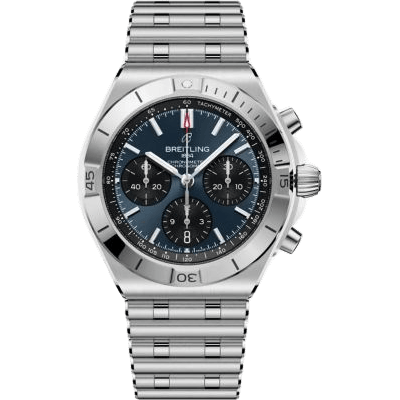 Chronomat B01 42 Stainless Steel / Blue / Rouleaux