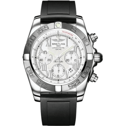 Chronomat 44 Stainless Steel / White - Roman / Rubber