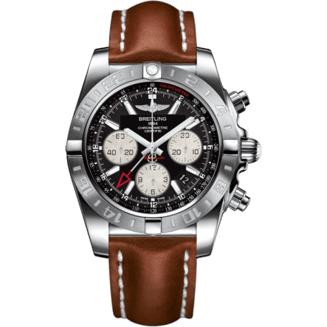 Chronomat 44 GMT Stainless Steel / Onyx Black / Calf