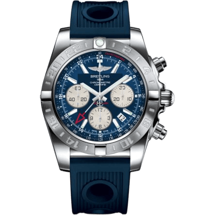 Chronomat 44 GMT Stainless Steel / Metallica Blue / Rubber