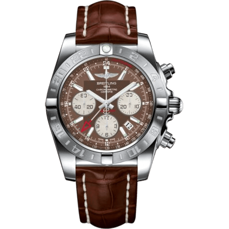 Chronomat 44 GMT Stainless Steel / Metallica Brown / Croco