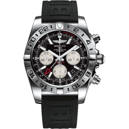 Chronomat 44 GMT Stainless Steel / Onyx Black / Rubber