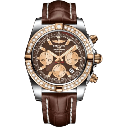Chronomat 44 Stainless Steel / Rose Gold / Diamond / Metallica Brown / Croco