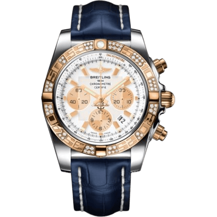 Chronomat 44 Stainless Steel / Rose Gold / Diamond / Antarctica White / Croco