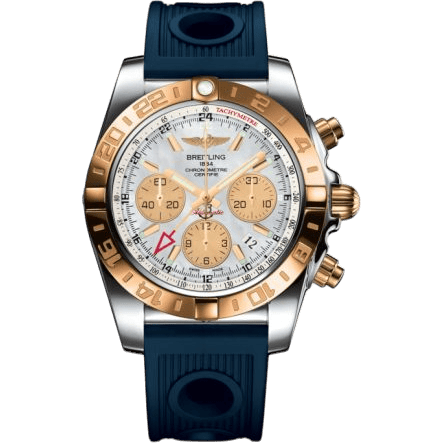 Chronomat 44 GMT Stainless Steel / Rose Gold / Pearl / Rubber