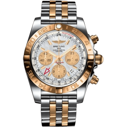 Chronomat 44 GMT Stainless Steel / Rose Gold / Pearl / Bracelet