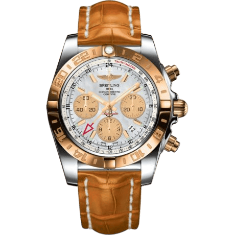 Chronomat 44 GMT Stainless Steel / Rose Gold / Pearl / Croco