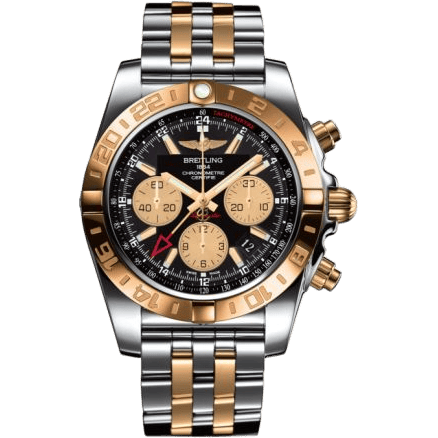Chronomat 44 GMT Stainless Steel / Rose Gold / Onyx Black / Bracelet