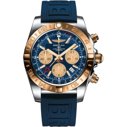 Chronomat 44 GMT Stainless Steel / Rose Gold / Metallica Blue / Rubber