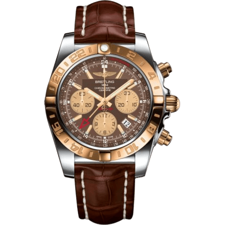 Chronomat 44 GMT Stainless Steel / Rose Gold / Metallica Brown / Croco
