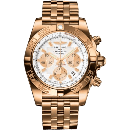 Chronomat 44 Rose Gold / Antarctica White / Bracelet