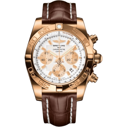 Chronomat 44 Rose Gold / Antarctica White / Croco