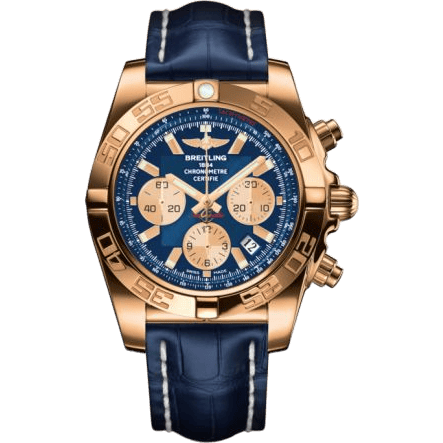 Chronomat 44 Rose Gold / Metallica Blue / Croco