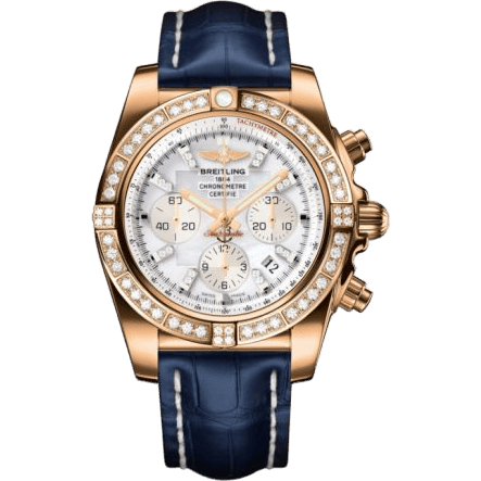 Chronomat 44 Rose Gold / Diamond / Pearl Diamond / Croco