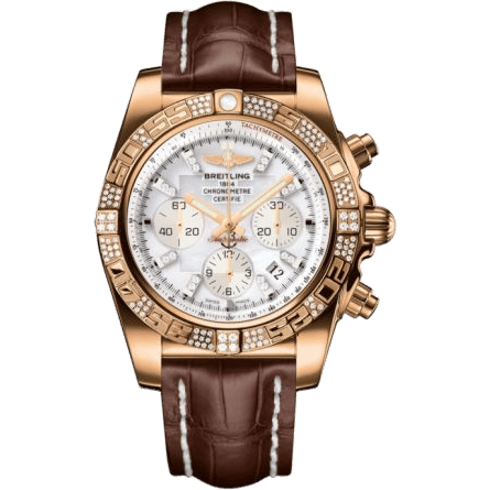 Chronomat 44 Rose Gold / Diamond / Pearl Diamond / Croco