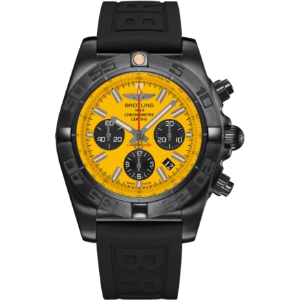Chronomat 44 Blacksteel / Yellow / Rubber