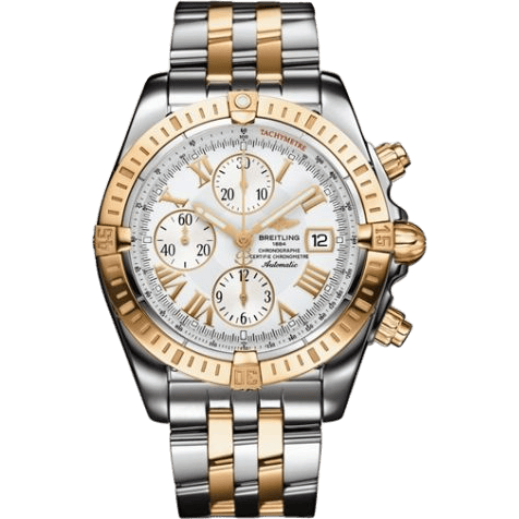 Chronomat Evolution Stainless Steel / Yellow Gold / White - Roman