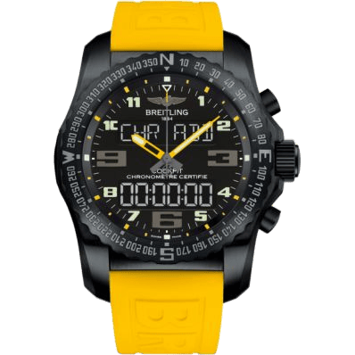 Cockpit B50 Night Mission / Black-Yellow / Rubber / Folding