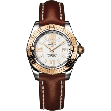 Cockpit Lady Gold Bezel / Silver / Calf