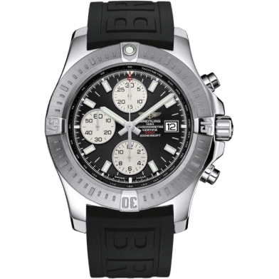 Colt Chronograph Automatic Stainless Steel / Volcano Black / Rubber / Pin