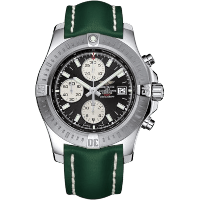 Colt Chronograph Automatic Stainless Steel / Volcano Black / Calf / Pin