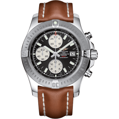 Colt Chronograph Automatic Stainless Steel / Volcano Black / Calf / Folding