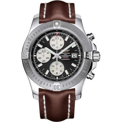 Colt Chronograph Automatic Stainless Steel / Stratus Silver / Calf / Folding