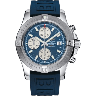 Colt Chronograph Automatic Stainless Steel / Mariner Blue / Rubber / Pin
