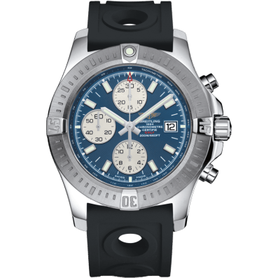 Colt Chronograph Automatic Stainless Steel / Mariner Blue / Rubber / Pin