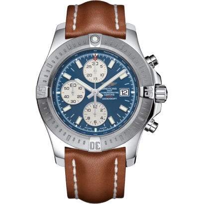 Colt Chronograph Automatic Stainless Steel / Mariner Blue / Calf / Folding