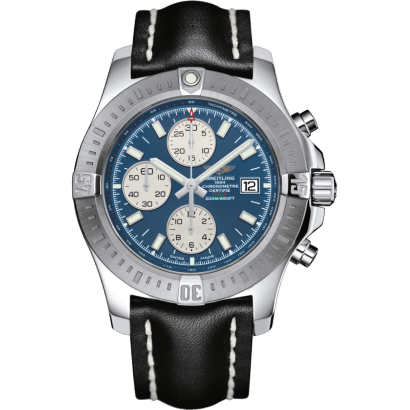 Colt Chronograph Automatic Stainless Steel / Mariner Blue / Calf / Folding