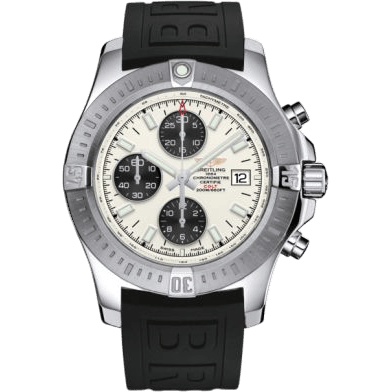 Colt Chronograph Automatic Stainless Steel / Stratus Silver / Rubber / Pin