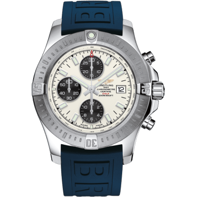 Colt Chronograph Automatic Stainless Steel / Stratus Silver / Rubber / Folding