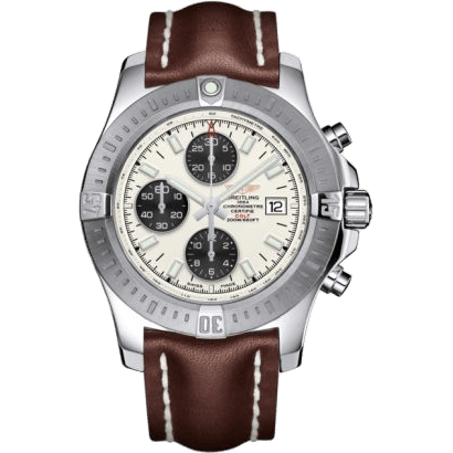 Colt Chronograph Automatic Stainless Steel / Stratus Silver / Calf / Pin