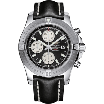 Colt Chronograph Automatic Stainless Steel / Volcano Black / Calf / Pin
