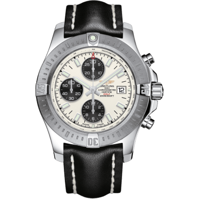Colt Chronograph Automatic Stainless Steel / Stratus Silver / Calf / Pin