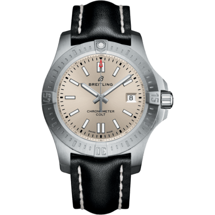 Chronomat Colt 41 Automatic Silver / Calf / Pin
