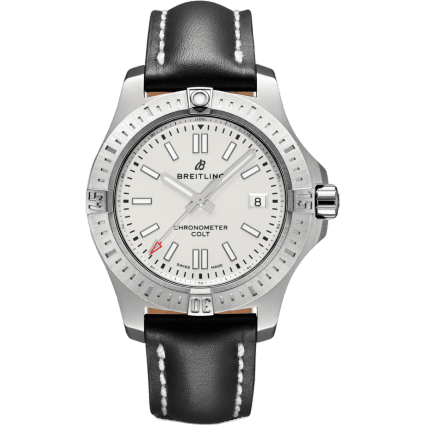 Chronomat Colt 41 Automatic Silver / Calf / Folding