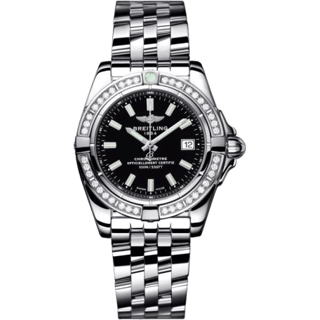 Galactic 32 Stainless Steel / Diamond / Onyx Black / Bracelet