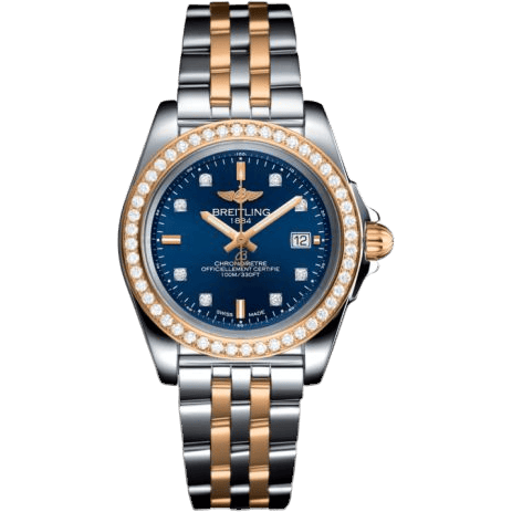 Galactic 32 Sleek Edition Stainless Steel / Rose Gold / Diamond / Horizon Blue Diamond / Bracelet