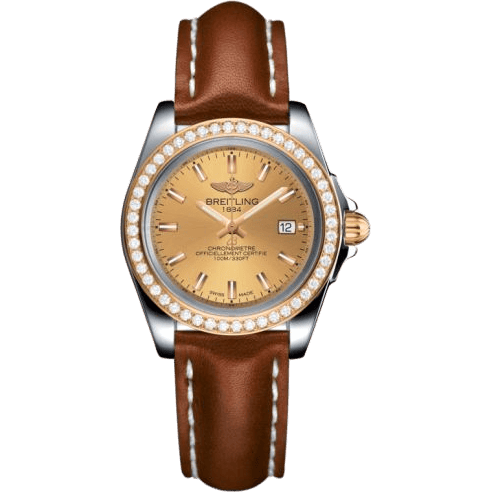 Galactic 32 Sleek Edition Stainless Steel / Rose Gold / Diamond / Golden Sun / Calf